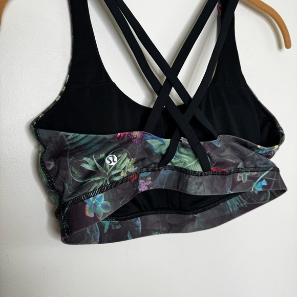 Lululemon Energy Bra Curious Jungle Multi / Black - Picture 6 of 6